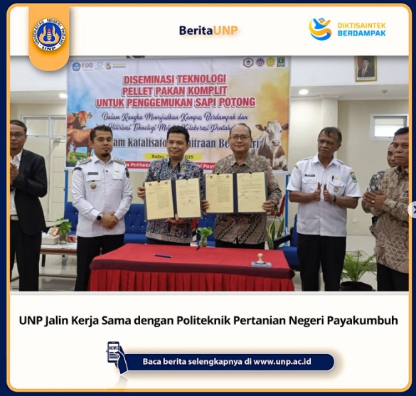 MoU antara Universitas Negeri Padang dengan Politeknik Pertanian Negeri Payakumbuh