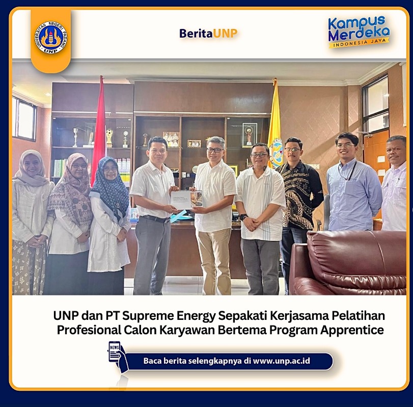 MoU antara Universitas Negeri Padang dengan PT Supreme Energy