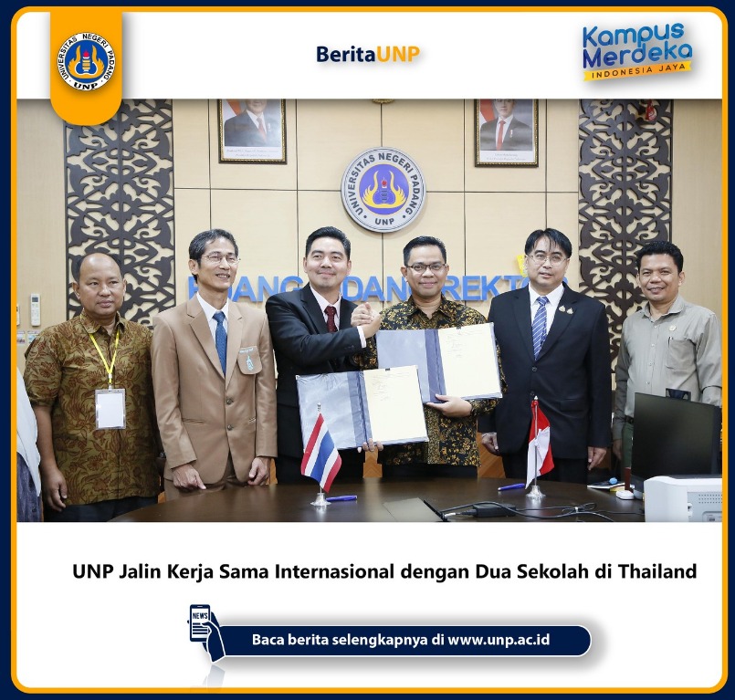 PKS  antara Universitas Negeri Padang dengan Dua Sekolah di Thailand