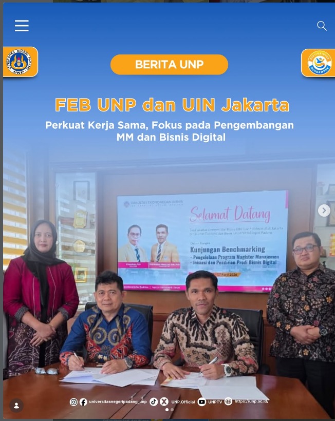 PKS (MoA) antara Universitas Negeri Padang (FEB) dengan UIN Jakarta